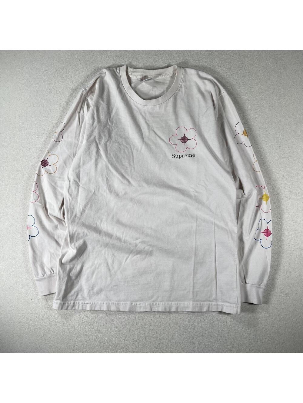 Supreme SS17 white “Been Hit” long sleeve shirt Size M